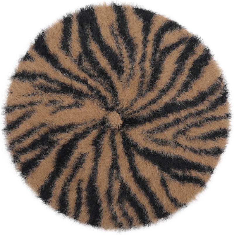 ZLYC French Beret Hat Fashion Print Lightweight Winter Warm Artist Hat for Women - Image 4